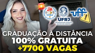 UFRJ UERJ UFF abrem 17 CURSOS de GRADUAÇÃO EAD GRATUITA 😱  CEDERJ  Mari Rel [upl. by Ashla]