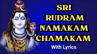 Sri Rudram Namakam Chamakam with Lyrics  Powerful Lord Shiva Mantra  Om Namah Shivaya [upl. by Ecnarrat717]