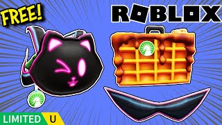 FREE LIMITEDS How To Get NEON KITTY BACKPACK Y2K BOSS SHADES amp WAFFLE BRIEFCASE on Roblox [upl. by Labana]