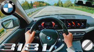 BMW G21 318i LCI Touring  156PS  TopSpeed Drive on German Autobahn [upl. by Barnet194]