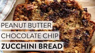 Peanut Butter Chocolate Chip Zucchini Bread  Sallys Baking Recipes [upl. by Reinal]