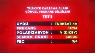 TRT 1 kanal ayarlama VESTEL TV ler için  trt 1 [upl. by Rez]