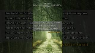 İSRA SURESİ 828384 AYETLERİ allah kuran sonsuzmesaj peygamber [upl. by Alisa680]