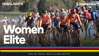 FULL RACE 2024 UCI Gravel World Championships Elite Women [upl. by Tammie]