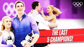 Pairs Figure Skating ⛸ Last 5 Champions 🥇 [upl. by Lhamaj]