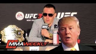 Colby Covington Ready to Present His Title to President Trump Wants Tyron Woodley in NYC [upl. by Gaul]