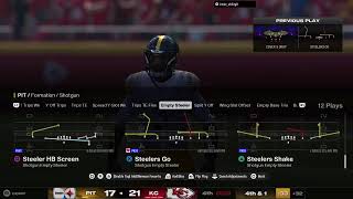 Madden Steelers vs Ravens [upl. by Maison]