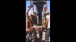 Trip Drill Pipe Rig Hole rig hole drill oil trip pipe [upl. by Adialeda]