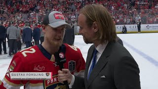 Gustav Forsling  Intervju  Florida Panthers  Edmonton Oilers  Final 7  20240624 [upl. by Craw345]