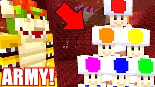 Minecraft  Super Mario Series  Bowser Clones A Toad ARMY 299 [upl. by Hutt]