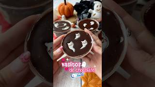 Vasitos de chocolate 🖤 receta recetasdepostres [upl. by Derrick]