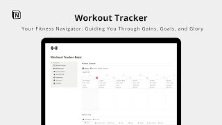 Build a Powerful GymFitnessWorkout Tracker in Notion Full Step by Step Tutorial  Free Template [upl. by Amesari]