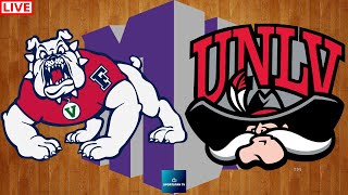 Fresno State vs UNLV Mountain West Basketball Live Game Cast amp Chat [upl. by Kirt]