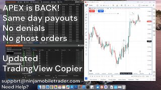 Apex Trader Funding is back INSTANT Payouts No Denials amp Updated TradingView NinjaTrader Copier [upl. by Ycnaf453]