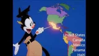 Nations of the World  With Lyrics  Animaniacs [upl. by Larochelle]