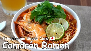 Camarón Ramen Casero Preparación desde Cero  Cocina Japonesa Con Yuta [upl. by Coke495]