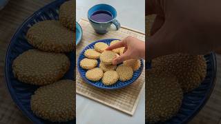 Healthy SugarFree Tahini Cookies Easy Recipe [upl. by Chelsy]