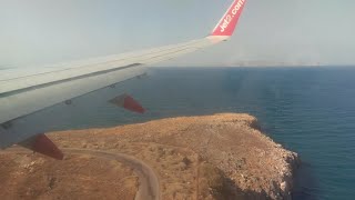 JET2 LS513 Landing HERAKLION CRETE GGDFP 13th September 2016 [upl. by Pisano693]