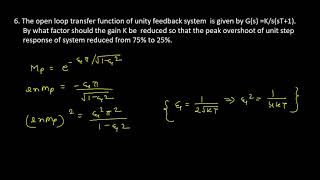 Numerical 6 2nd Order Control System [upl. by Nwad]