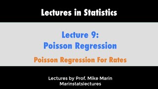 99 Poisson Regression The Model For Rate Data what is an offset [upl. by Dnesnwot]