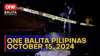 ONE BALITA PILIPINAS  OCTOBER 15 2024 [upl. by Aicenav]