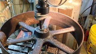 Removing Stubborn Shafts from Flat Belt Pulleys [upl. by Schaumberger]