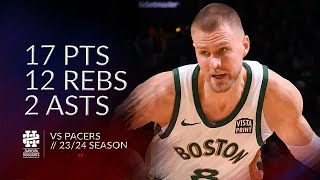 Kristaps Porzingis 17 pts 12 rebs 2 asts vs Pacers 2324 season [upl. by Tracy]