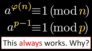 Eulers Totient Theorem and Fermats Little Theorem  Complete Proof amp Intuition [upl. by Socha]