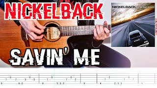 Nickelback  Savin me  Acoustic cover  Tab [upl. by Eirrod]