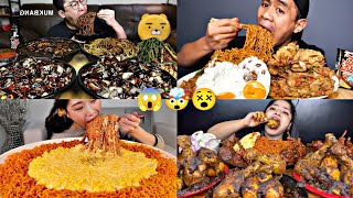 MUKBANGERS FINISHING ALL THEIR FOOD🤯😱😵 [upl. by Indnahc]