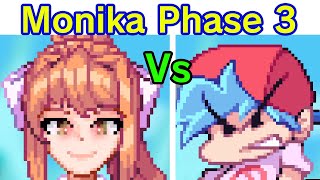 Friday Night Funkin  VS Monika FULL WEEK  Cutscenes FNF ModHard Doki Doki Literature Club [upl. by Ciapha]