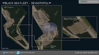 Ukraine Destroys Submarine RostovnaDonu at Sevastopol Repair Bay with ATACMS [upl. by Enilekaj]