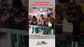 KETIKA TENTARA DAN POLISI BERKUMPUL shorts shortvideo aadstory [upl. by Annhoj]