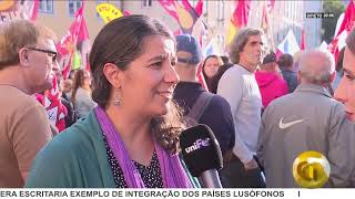 DI  FUNÇÃO PÚBLICA EM GREVE À PORTA DA AR REENVINDICANDO AUMENTO DE SALÁRIOS [upl. by Yssep]