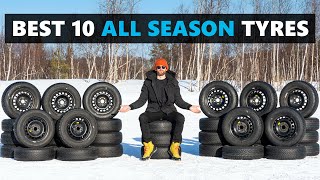 Best 10 All Season Tires for 202324  Tested in the Dry Wet and Snow [upl. by Ailem]