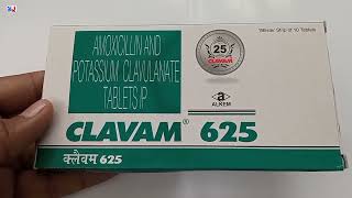 Clavam 625 Tablet  Amoxicillin And potassium Clavulanate Tablet ip uses  Clavam 625 mg Tablet uses [upl. by Otha954]