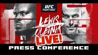 UFC Vegas 6 PostFight Press Conference Lewis vs Oleinik  LIVE [upl. by Ardnama]