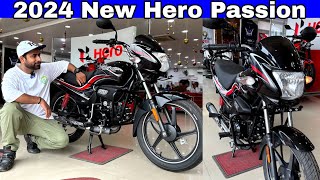 2024 New Hero Passion Plus 🔥  New Update’s 🤔  Complete Detailed Review  Mileage Power  Feature [upl. by Dumah]