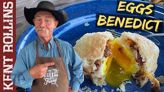 Eggs Benedict Recipe  Cowboy Style Deep Fried Eggs Benedict [upl. by Modnarb478]