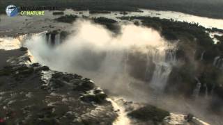 New7Wonders airship over Iguazu Falls [upl. by Mariellen]