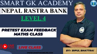 Nepal Rastra BankLevel 42081 pretest EXAM FEEDBACK MATHS  ClassBy Bipul Bhattrai [upl. by Barthold]