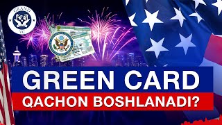 GREEN CARD QACHON BOSHLANADI [upl. by Benge]