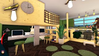 Making A SHARED Kids Bedroom  HIDDEN Play Area In Bloxburg [upl. by Mas210]