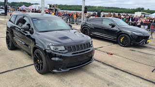 Lamborghini Urus vs Jeep Cherokee Trackhawk [upl. by Ahsal]