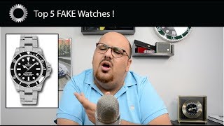 Top 5 Best Fake Watches  Rolex Hublot Panerai and MORE [upl. by Hoxsie]