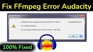 How to Fix FFmpeg Error of Audacity [upl. by Ayital555]