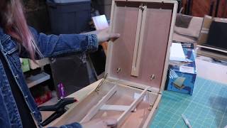 Unboxing and First Impression Review Mont Marte Tabletop Box Easel [upl. by Nalad900]