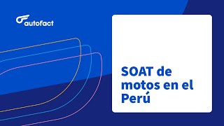 SOAT de motos en Perú 2022 [upl. by Spooner83]