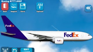 Airlines Painter  24 FedEx 777200F livery [upl. by Ylyl40]