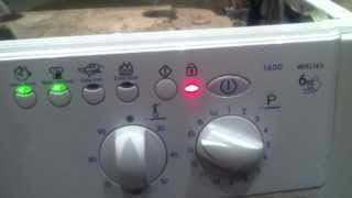 Indesit WIXL 163 Flashing Lights [upl. by Immaj]